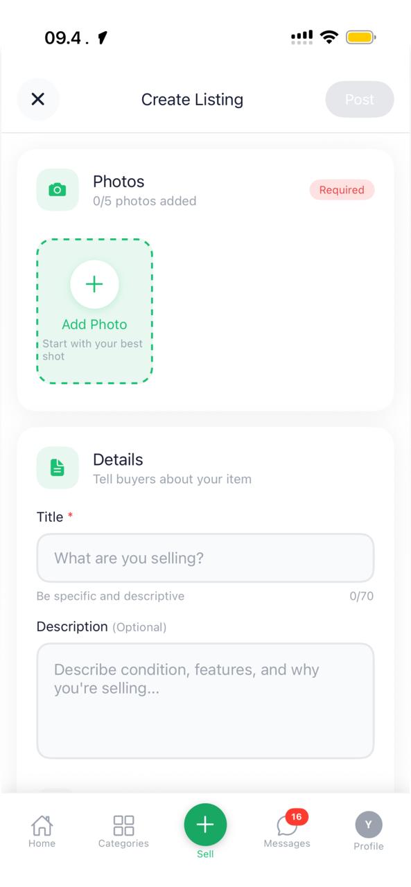 Marketplace app screenshot 3
